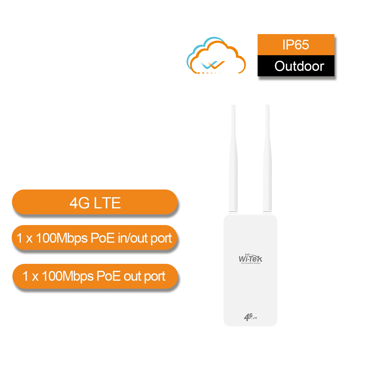 Wi-Tek WI-LTE117-O 4G Wi-Fi and Wired Network Router