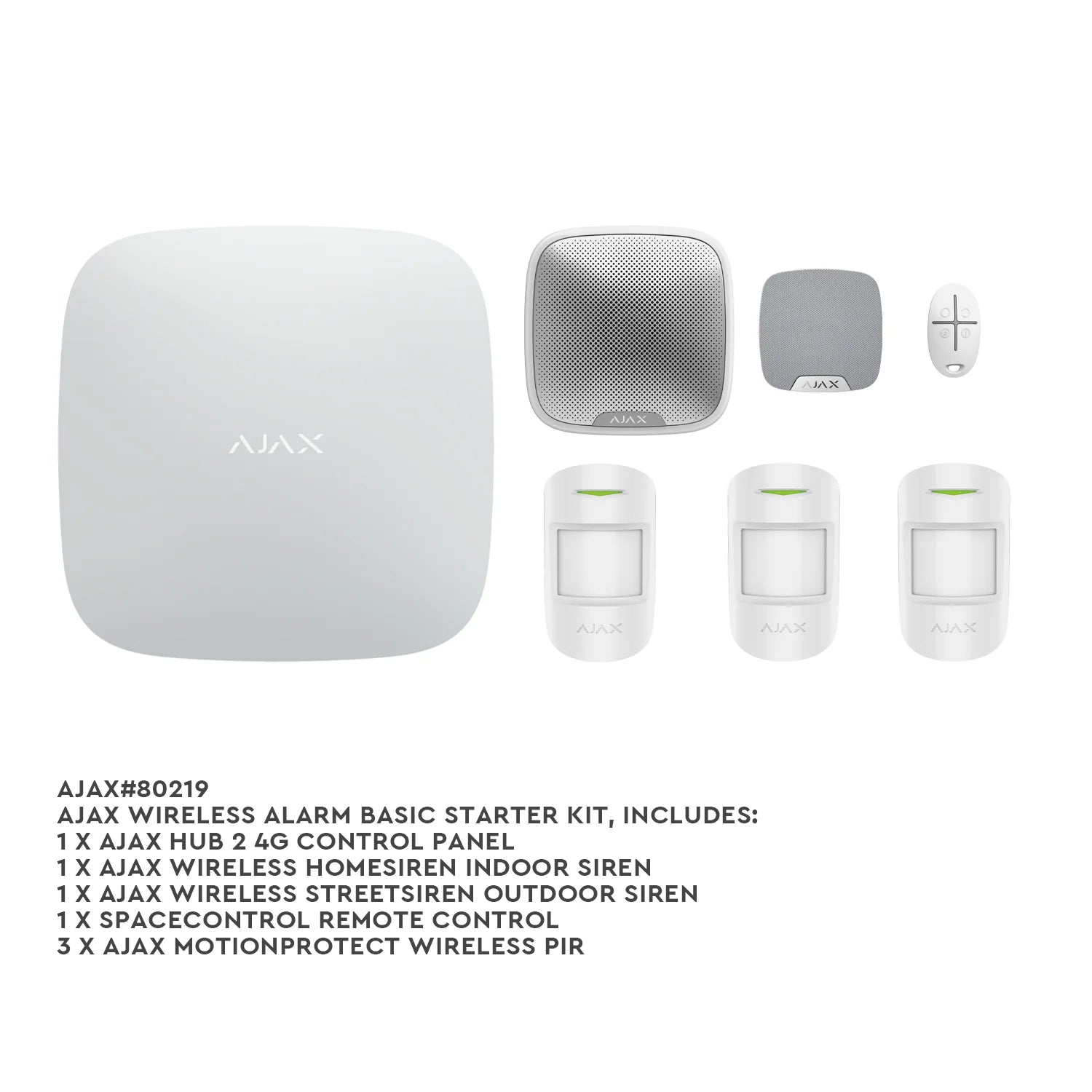 AJAX Wireless Alarm Starter Kit (AJAX80219)