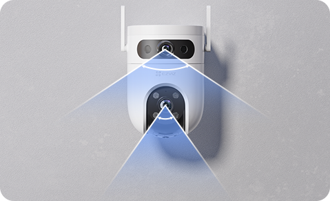 EZVIZ H9c Dual 2K Dual-Lens Pan & Tilt Wi-Fi Camera – Smart All-Round Home Security with AI Detection – Dual‑Lens 360° (Buy 1x H9C 5MP  GET 1x H1C FREE)