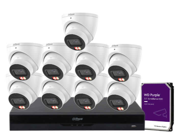 Dahua 16-Camera 6MP CCTV Kit with 16-Channel AI PoE NVR & Dual HDD Support | IPC-HDW3667EM-S-IL-ANZ-TW-1 + NVR4216-16P-AI/ANZ | Premium Smart Surveillance for AU/NZ