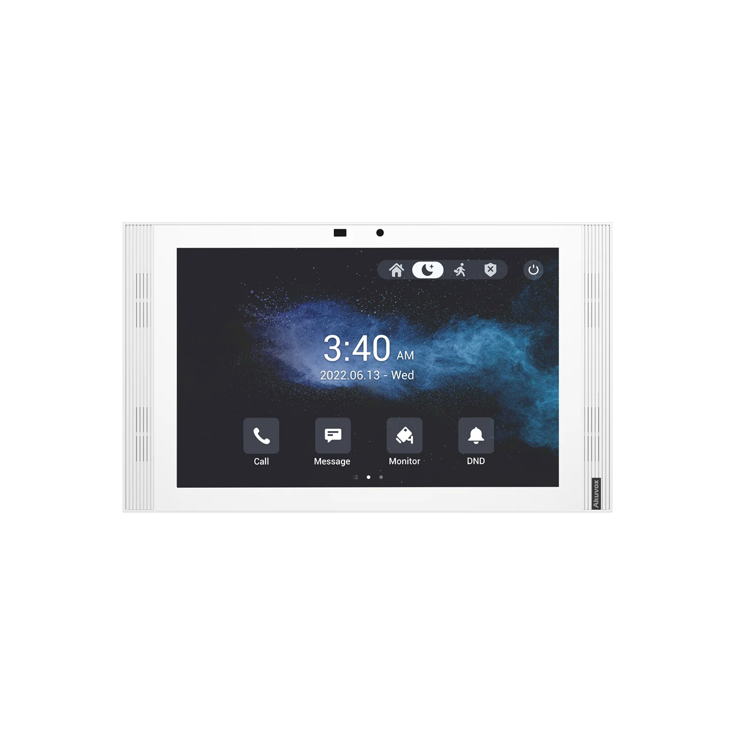 Akuvox S567A 10″ Android 12 Touchscreen Indoor Monitor – Wi-Fi 6, Bluetooth, 5MP Camera, Smart Voice Assistant (Grey) SKU:S567A-SEC