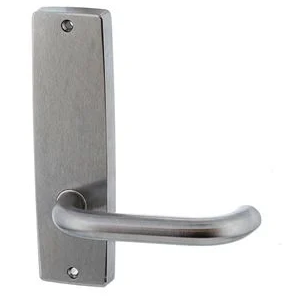 Lockwood Standard Square End Interior Plate with Type 70 Round Lever - Satin Chrome