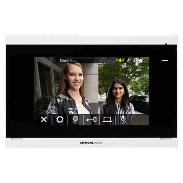 AIPHONE  IXG-2C7 IX Apartment Series, IP Video Master station, 7" Touchscreen, PoE, SD card slot