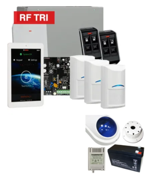Bosch Solution 4000 Wireless Alarm Kit with 7" Touchscreen and Tri-Tech Detectors – K4000-3WTRI-TS7-PREM