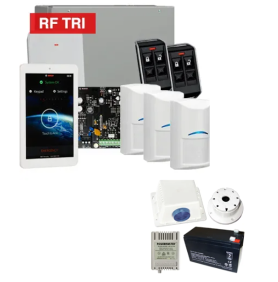 Bosch Solution 4000 Wireless Alarm Kit with 7" Touchscreen and Tri-Tech Detectors – K4000-3WTRI-TS7-PREM