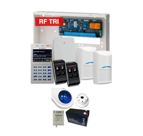 BOSCH Solution 6000 Wireless Alarm Kit with 2x TriTech detectors, LCD keypad, Radion receiver, 2x transmitters with a siren KIT