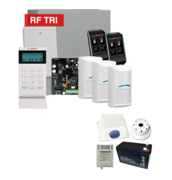 Bosch Solution 4000 Wireless Alarm Kit with ICON Keypad and Tri-Tech Detectors – K4000-3WTRI-PREM
