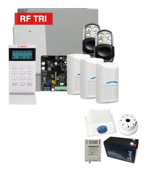 Bosch Solution 4000 Wireless Alarm Kit with ICON Keypad and Tri-Tech Detectors – K4000-3WTRI-PREM