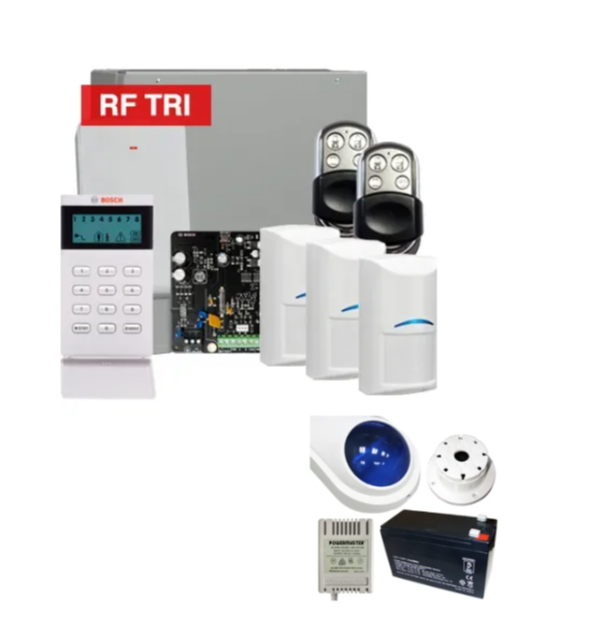 Bosch Solution 4000 Wireless Alarm Kit with ICON Keypad and Tri-Tech Detectors – K4000-3WTRI-PREM