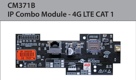 Bosch CM371B IP Combo Module – 4G LTE CAT1 Dual SIM + Ethernet Interface for Solution 6000 Security Systems