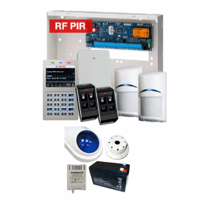 Bosch Solution 6000 Wireless PIR Alarm Kit with CC610PB panel, Smart Prox LCD keypad, 2x wireless PIR detectors, Radion receiver, 2x transmitters