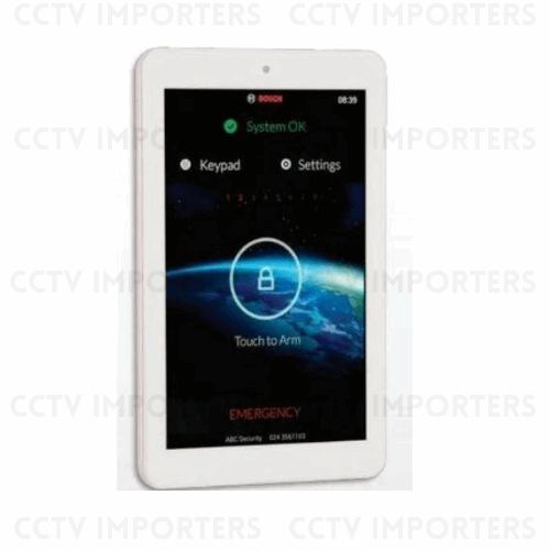 BOSCH, Solution Series 7" Touch Screen, Graphic LCD, White, Touch to arm feature, Suits Solution 2000 & 3000, 192.69 x 115.69 x 13.83mm