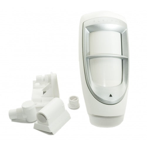 Paradox DG85 Outdoor Quad Element PIR Detector – EVO Bus & Relay Compatible, IP54 Rated, Pet Immune with Mounting Bracket