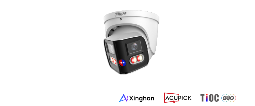 Dahua DH-IPC-PDW3859-A180-AS-PV-ANZ-S2 8MP (2×4MP) 180° TiOC Duo Splicing WizSense IP Security Camera with Dual Light, AI & Active Deterrence