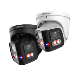 Dahua DH-IPC-PDW3859-A180-AS-PV-ANZ-S2 8MP (2×4MP) 180° TiOC Duo Splicing WizSense IP Security Camera with Dual Light, AI & Active Deterrence