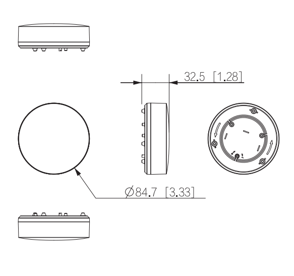 Dahua AirShield DHI-ARD912-W2 wireless water leak detector with alarm parts, 433 MHz, AES128 encryption, IPX5 waterproof design