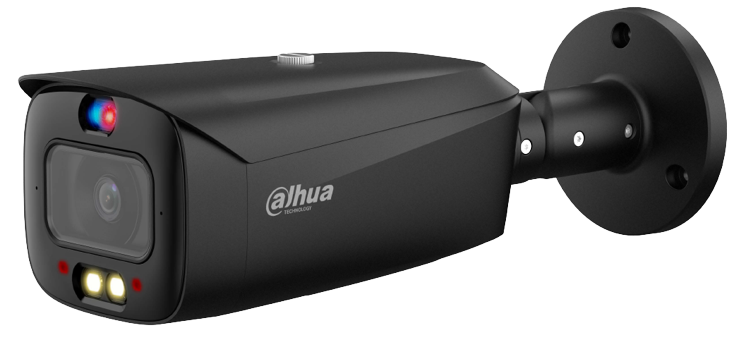 दहुआ TiOC सुरक्षा प्रणाली 6x 6MP बुलेट कैमरा (काला), 8CH WizSense NVR + HDD (DH-IPC-HFW3649T1-AS-PV-ANZ-BLK)