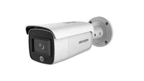 Hikvision DS-2CD2T46G1-4I/SL 4MP AcuSense Fixed Bullet Camera with IR, Strobe Light & Audible Warning – IP66, PoE, Discontinued Model