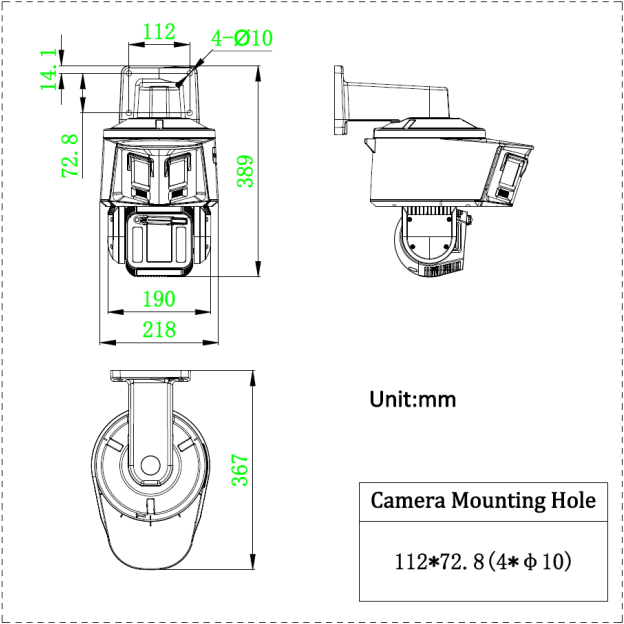 Hikvision DS-2ST5C432MWG-EW/26(PA)(F0) Polymer 4MP 32× Anti-Corrosion TandemVu PTZ Camera