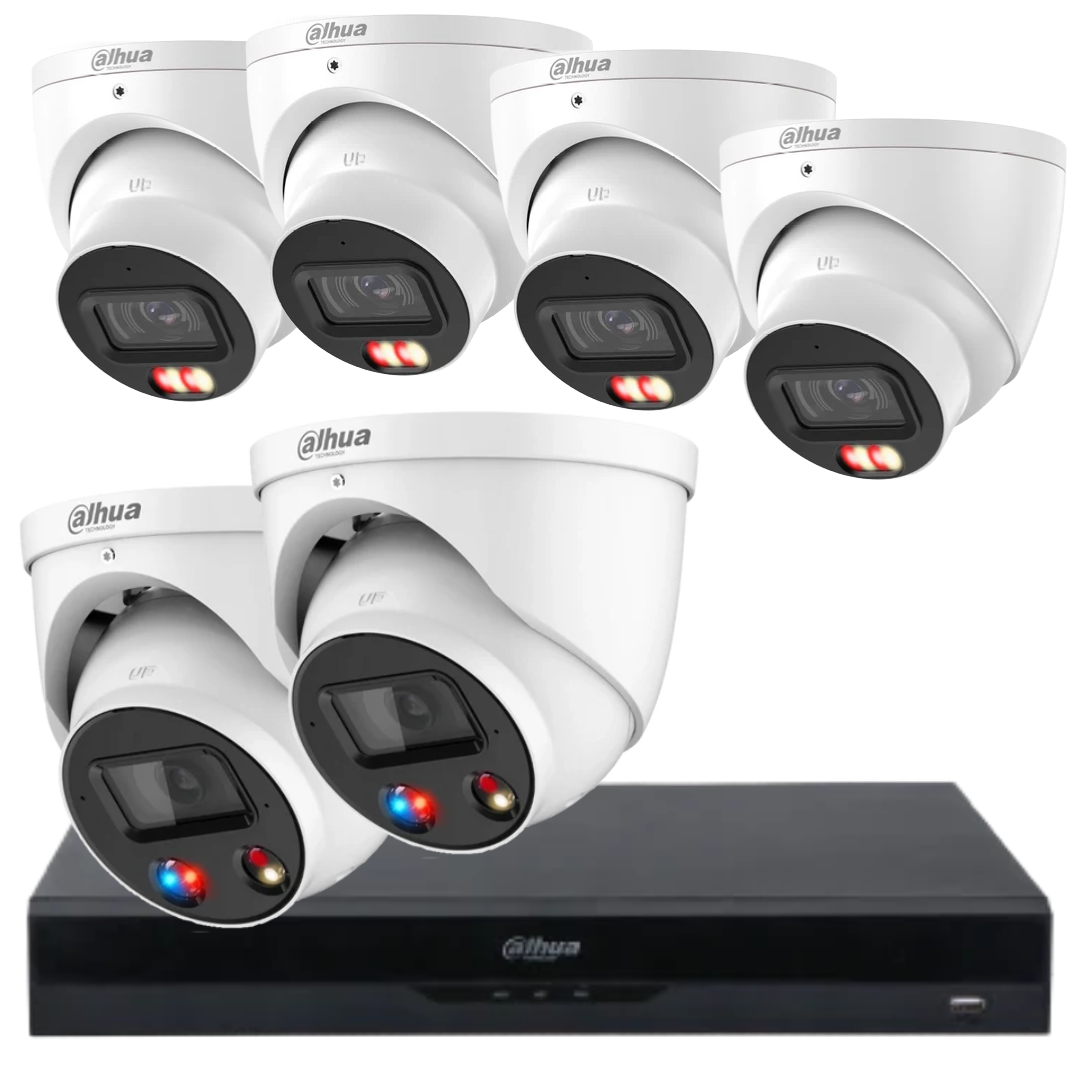 Dahua 6MP AcuPick AI CCTV Security Camera Kit with TiOC– Customise Up to 8 Cameras NVR5208-8P-AI/ANZ