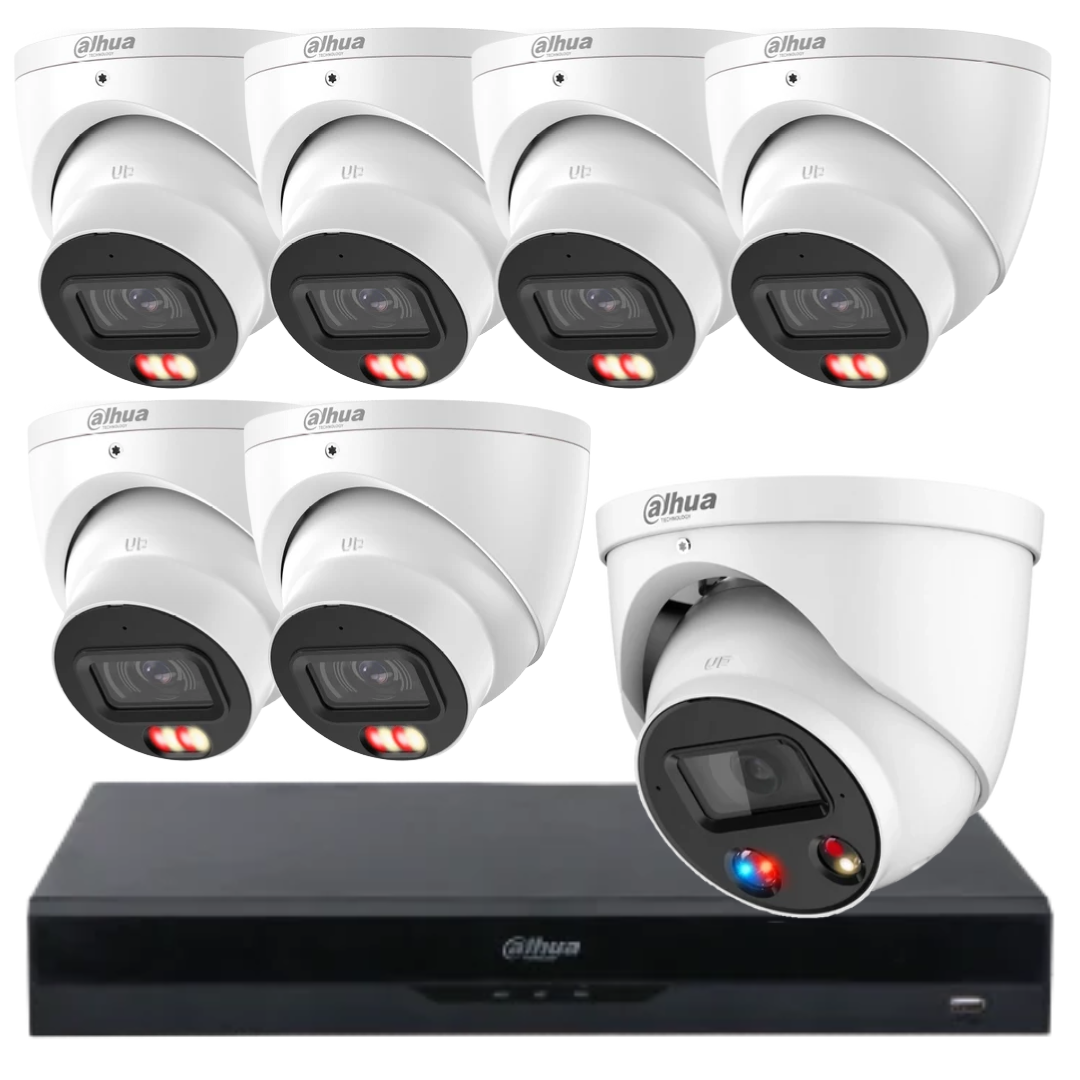 Dahua 6MP AcuPick AI CCTV Security Camera Kit with TiOC– Customise Up to 8 Cameras NVR5208-8P-AI/ANZ