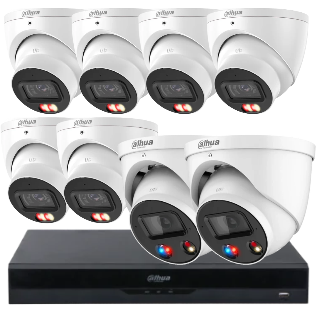 Dahua 6MP AcuPick AI CCTV Security Camera Kit with TiOC– Customise Up to 8 Cameras NVR5208-8P-AI/ANZ