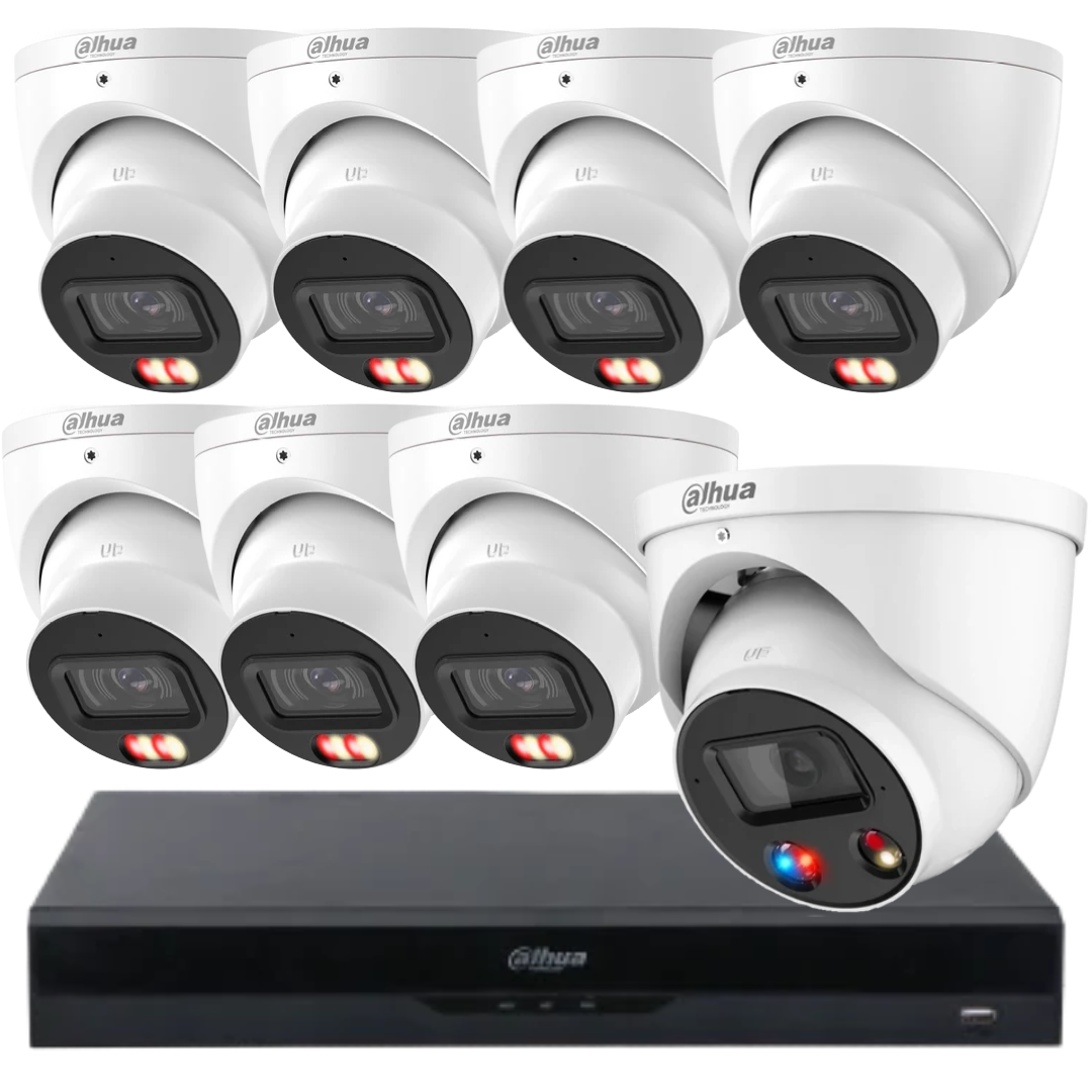 Dahua 6MP AcuPick AI CCTV Security Camera Kit with TiOC– Customise Up to 8 Cameras NVR5208-8P-AI/ANZ