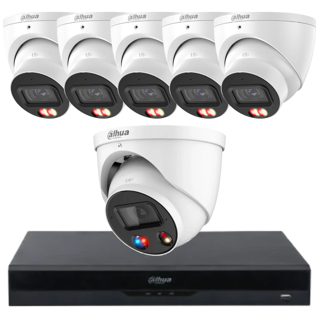 Dahua 6MP AcuPick AI CCTV Security Camera Kit with TiOC– Customise Up to 8 Cameras NVR5208-8P-AI/ANZ