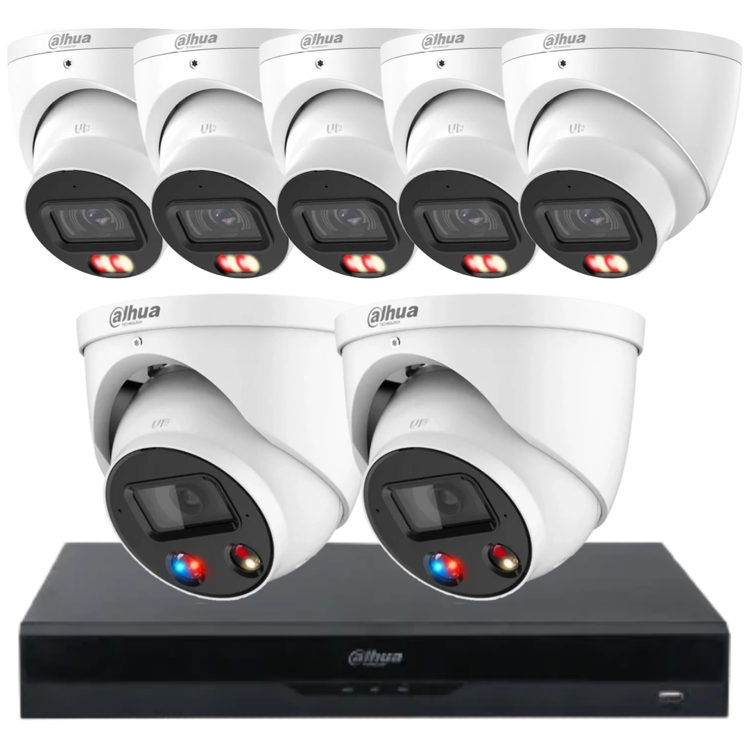 Dahua 6MP AcuPick AI CCTV Security Camera Kit with TiOC– Customise Up to 8 Cameras NVR5208-8P-AI/ANZ