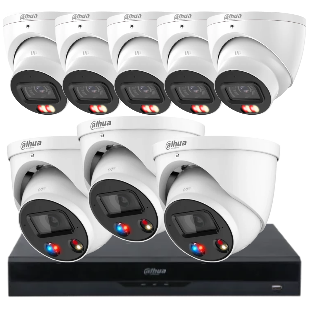 Dahua 6MP AcuPick AI CCTV Security Camera Kit with TiOC– Customise Up to 8 Cameras NVR5208-8P-AI/ANZ