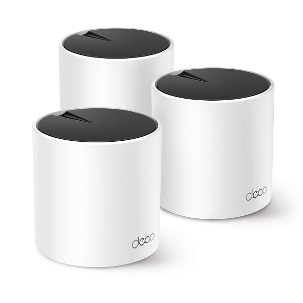TP-Link Deco X55 (3-Pack) AX3000 Whole Home Mesh Wi-Fi 6 System with AI Mesh, Gigabit Ports & HomeShield - CCTV Importers