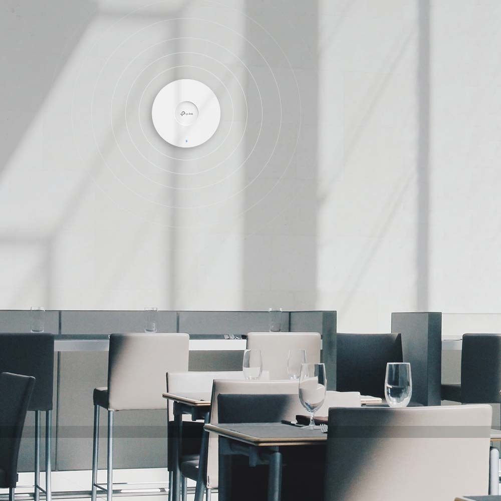 TP-Link EAP613 AX1800 Ceiling Mount WiFi 6 Access Point – Dual-Band 1775 Mbps, Ultra-Slim Design, Omada SDN Cloud Management, PoE+ Powered | SKU: EAP613