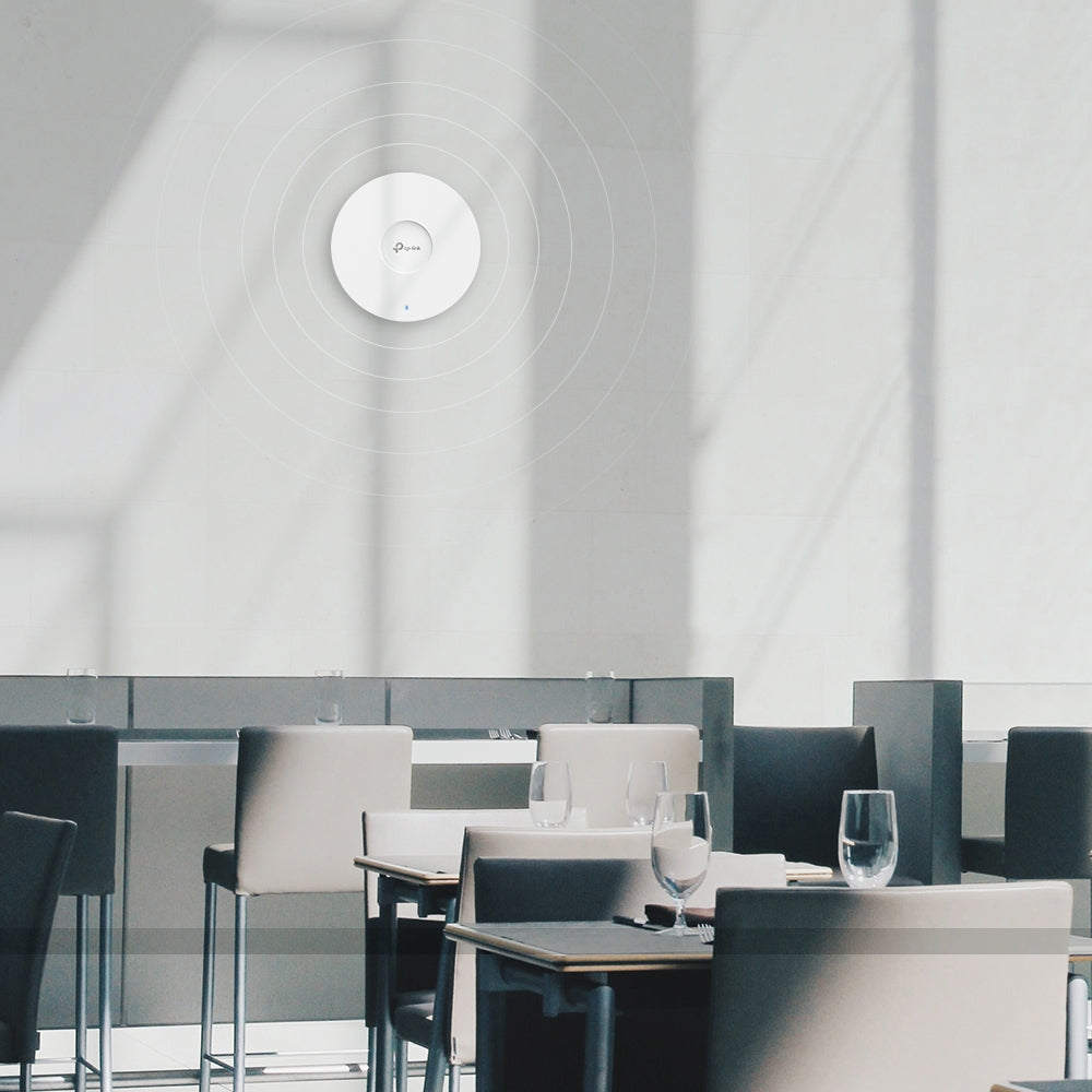 TP-Link Omada EAP653 AX3000 WiFi 6 Ceiling Access Point | Ultra-Slim | PoE+ | Mesh | Seamless Roaming | Omada SDN