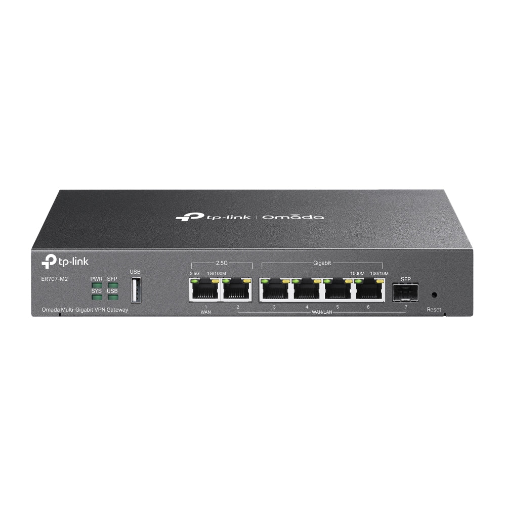 TP-Link ER707-M2 Omada Multi-Gigabit VPN Router | High-Speed Multi-WAN Security Gateway with Advanced VPN & Cloud Management