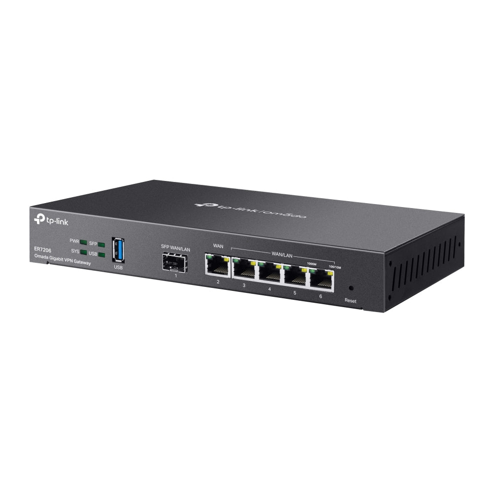 TP-Link ER7206 Omada Gigabit VPN Gateway | Multi-WAN, Centralized Management, Advanced VPN Security