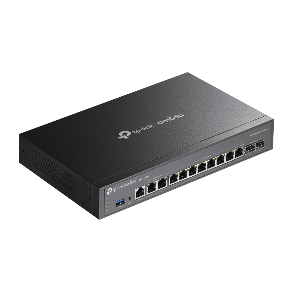 TP-Link ER7412-M2 Omada Multi-Gigabit VPN Router | Quad-Core Multi-WAN Security Gateway with Advanced VPN & Cloud Management | SKU: ER7412-M2