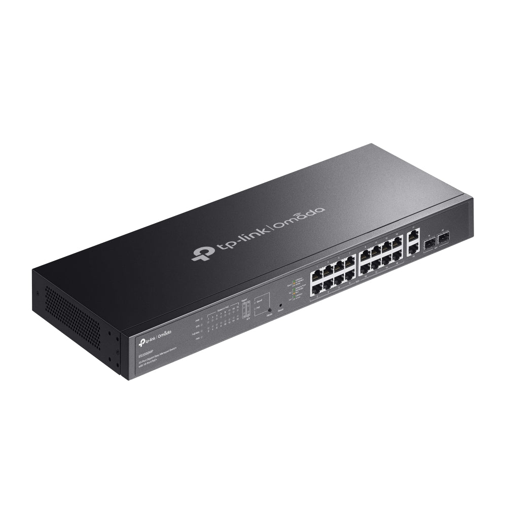 TP-Link Omada ES220GMP 20-Port Gigabit Easy Managed Switch with 16-Port PoE+ | 250W PoE Budget, Omada Cloud Management, Long-Range PoE