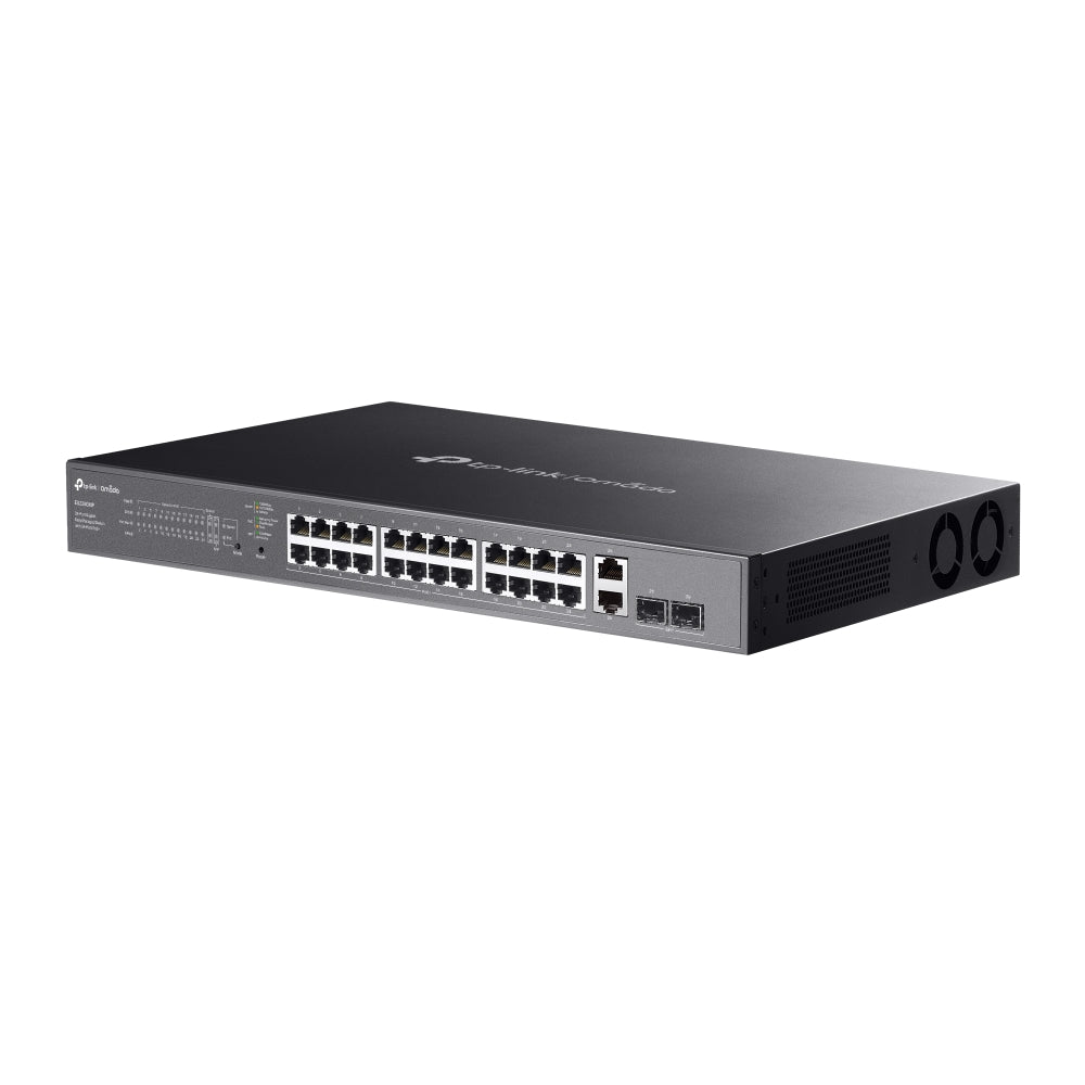 TP-Link Omada ES228GMP 28-Port Gigabit Easy Managed Switch with 24-Port PoE+ | 384W Budget, Omada Cloud Management, Long-Range PoE