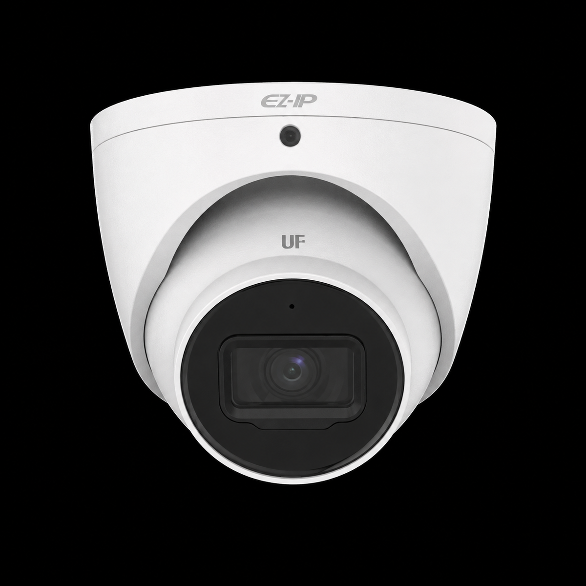 EZIP EZ-IPC-T1B63-SMD 6MP AI IR eyeball network CCTV camera with 2.8mm lens, built-in microphone, PoE, and IP67 weatherproof.