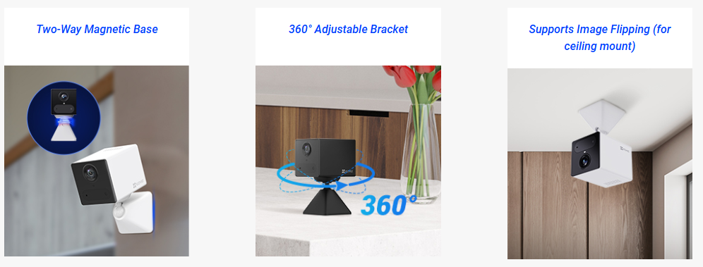 EZVIZ CB2 4G Kit 2K Type-C Smart Home Battery Camera