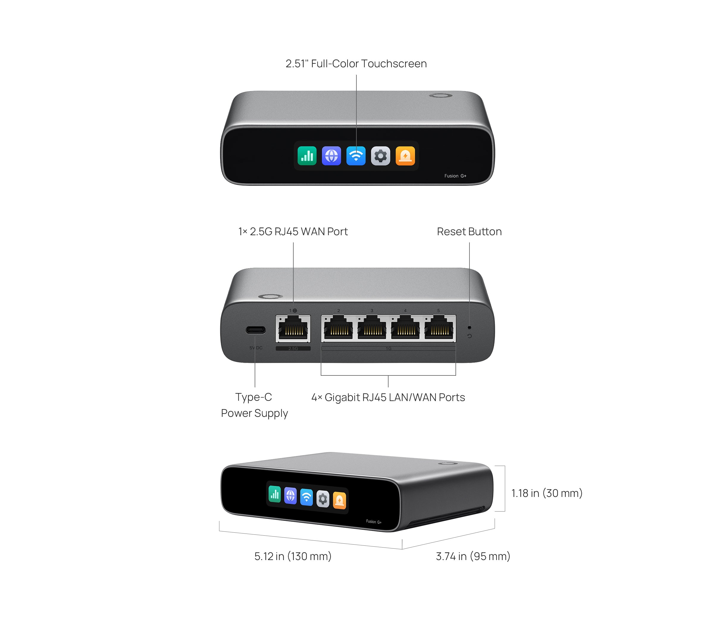 TP-Link Omada Fusion G+ Gateway – 2.5GbE Multi-WAN VPN Gateway & Built-In Omada Controller