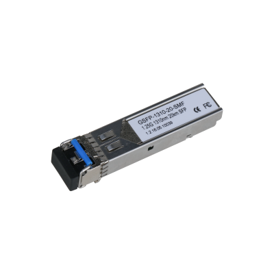 Dahua GSFP-1310T-20-SMF fiber optic module with LC connector, 1Gbps, single-mode BiDi SFP, 20km, 1310nm Tx, 1550nm Rx