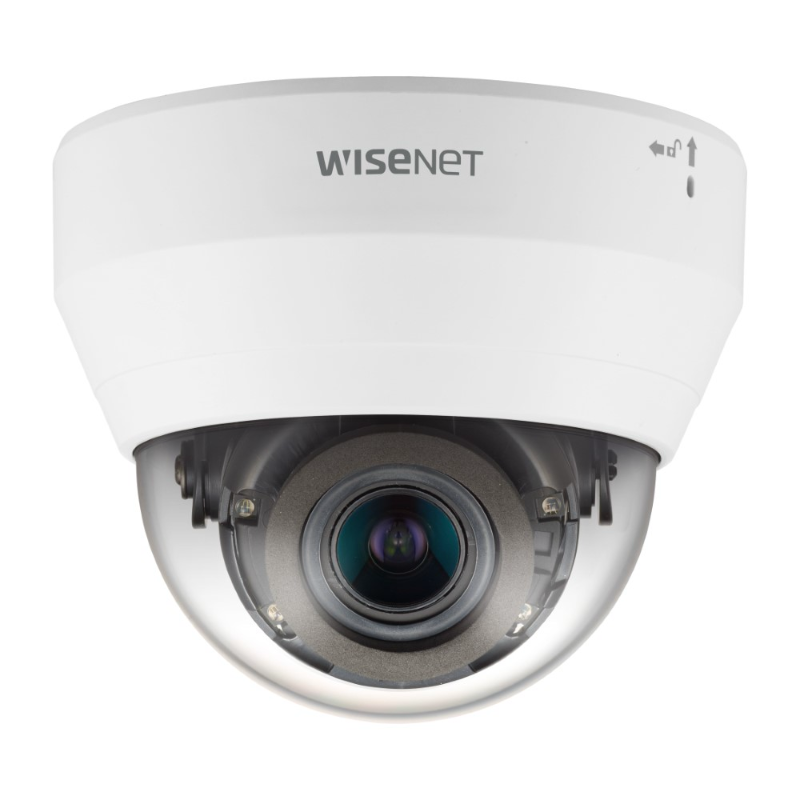 Hanwha Q 2MP Indoor Dome Camera, H.265, WDR, 20m IR, Mic, 3.2–10mm Motorised Varifocal Lens