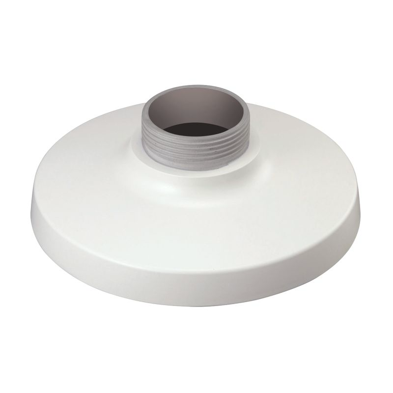 Hanwha SBP-301HMW2 White Aluminum Hanging Adapter – PF 1 1/2" Thread, RAL9003 Finish, Compatible with QNV-6082R
