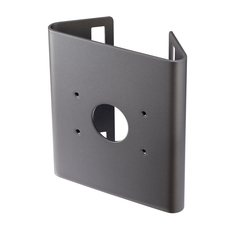 Hanwha SBP-302PM Heavy-Duty Pole Mount Bracket – Aluminum, Dark Grey, Compatible with QNO, XNO, and PNO Series Cameras