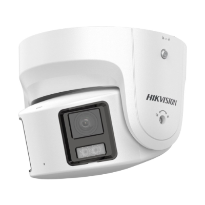 Hikvision 8MP 2CD2387GPSL4 Outdoor ColorVu Panoramic Turret Camera, WDR, IP67, Dual Lens, 4mm