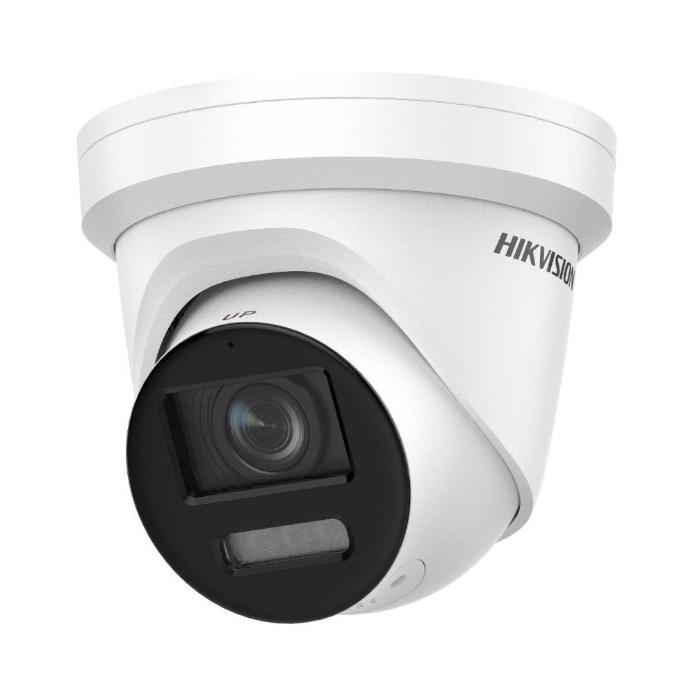 Hikvision 8MP 2CD2387LUSL2 Outdoor 3-in-1 Turret Camera, ColorVu, AcuSense, Live-Guard, 2.8mm