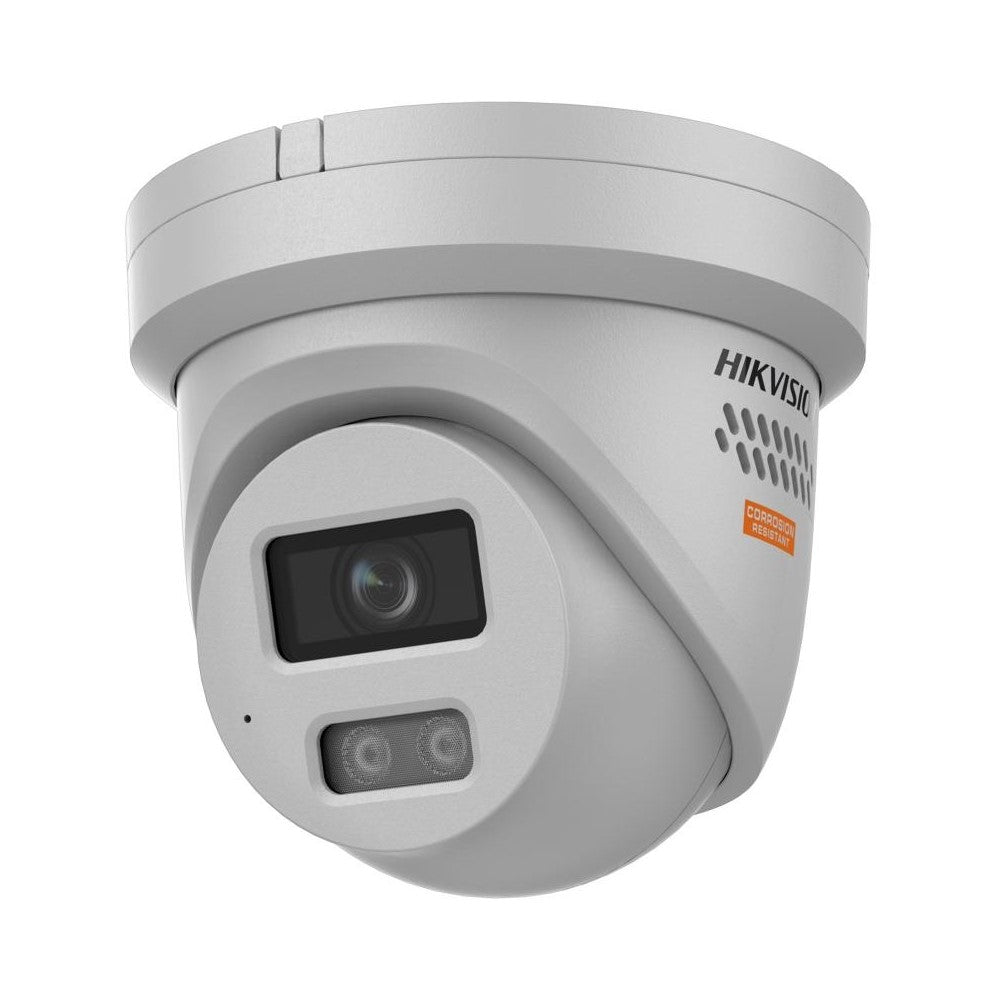 Hikvision HIK-2XC3386HLSL2 8MP Anti-Corrosion Fixed Turret Camera, Composite Polymer, Liveguard, IP68, 2.8mm Lens