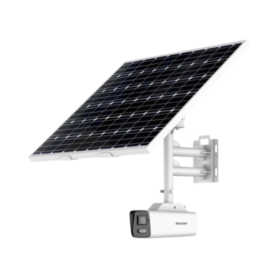Hikvision HIK-2XS6AG1LC322 8MP ColorVu Bullet Solar Power 4G Camera, 80W Panel, No Battery, 2.8mm