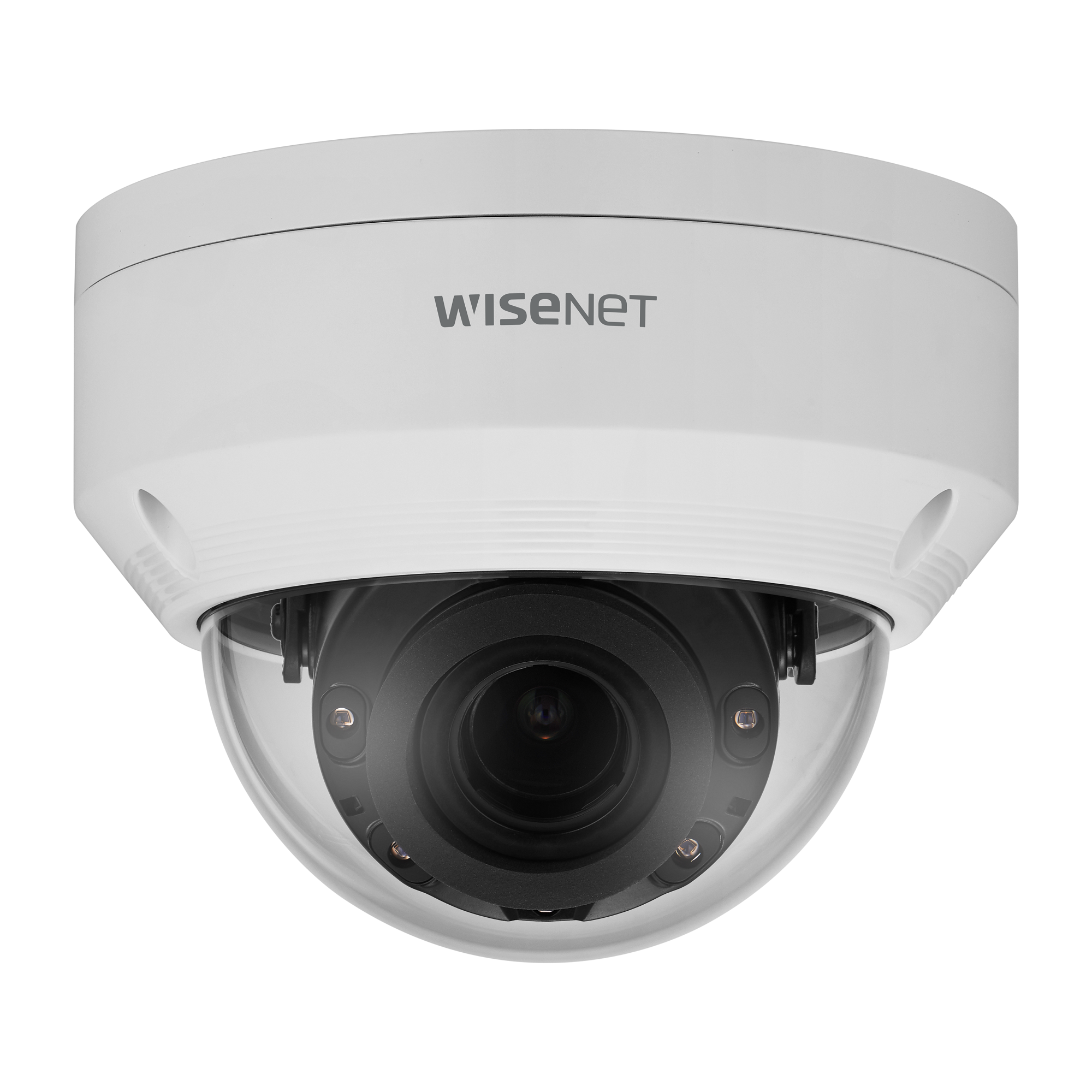 Hanwha Wisenet HV-ANV-L7082R 4MP IR Outdoor Vandal Dome IP Camera with Motorized Varifocal Lens and WDR